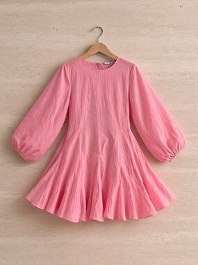 RHODE 100% light COTTON Pink Mini Dress- perfect for summer